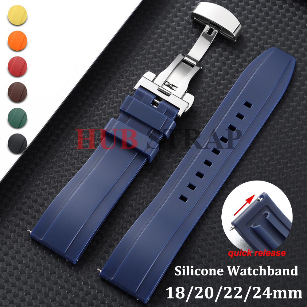Luxury Watch Omega - 18/20mm22mm 24mm Hızlı Bırakma Saat Kayışı